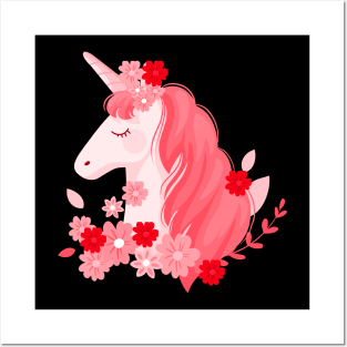 Flower Unicorn Posters and Art